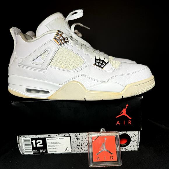 Size 12 - Nike Air Jordan 4 Retro Pure Money 2017 Men's Shoes